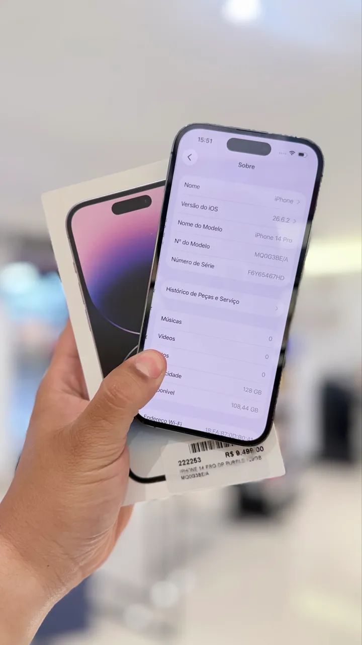 Iphone 14 pro 128 g roxo  - Foto 5
