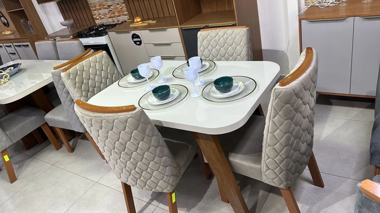 Mesa de Jantar 4 Lugares 120x80 Pronta Entrega 