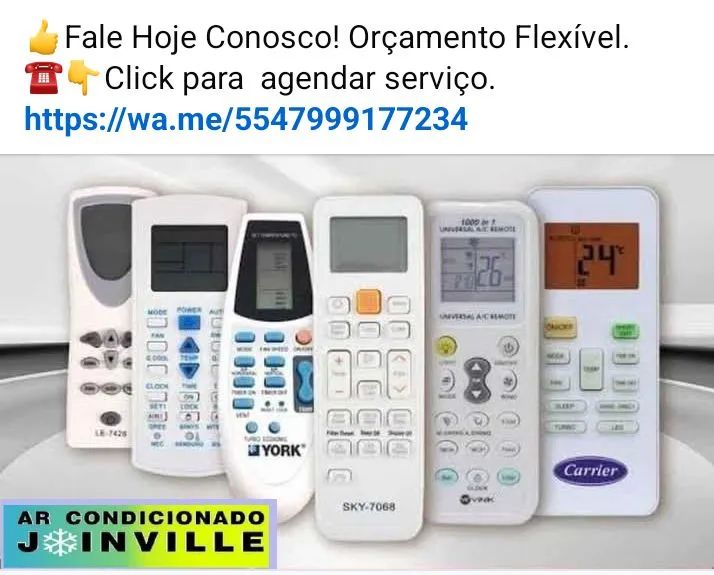 Controle remoto para ar condicionado 
