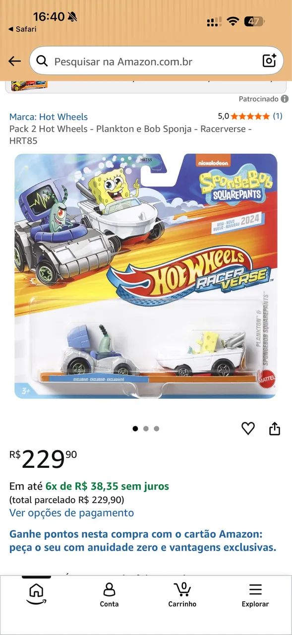 Hot wheels - Bob Sponja - Foto 3