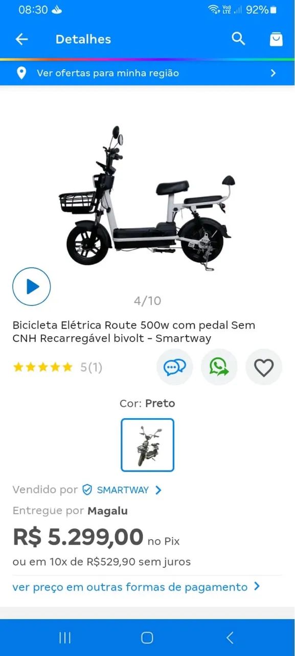 Bike Elétrica Happpy  - Foto 2