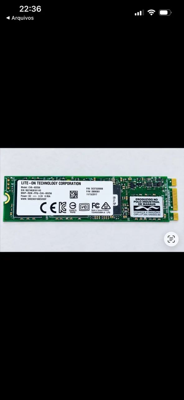 SSD m2 sata 256gb - Foto 2