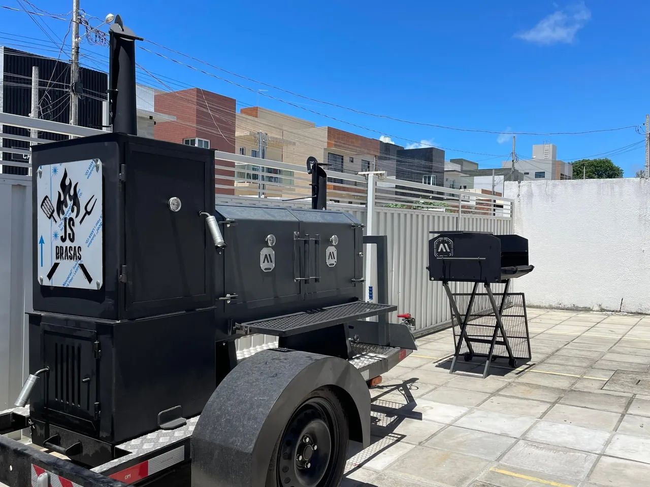 Pit Smoker 849 Carretinha com Warm Box e Grelhas Inteiriças  - ArtMill - Foto 3