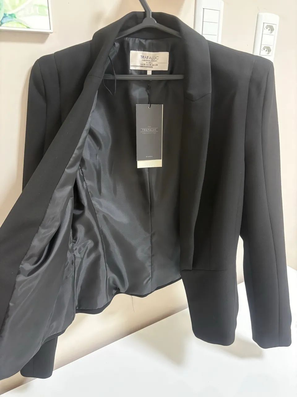 Blazer ZARA Trafaluc tam M cor preta  - Foto 3