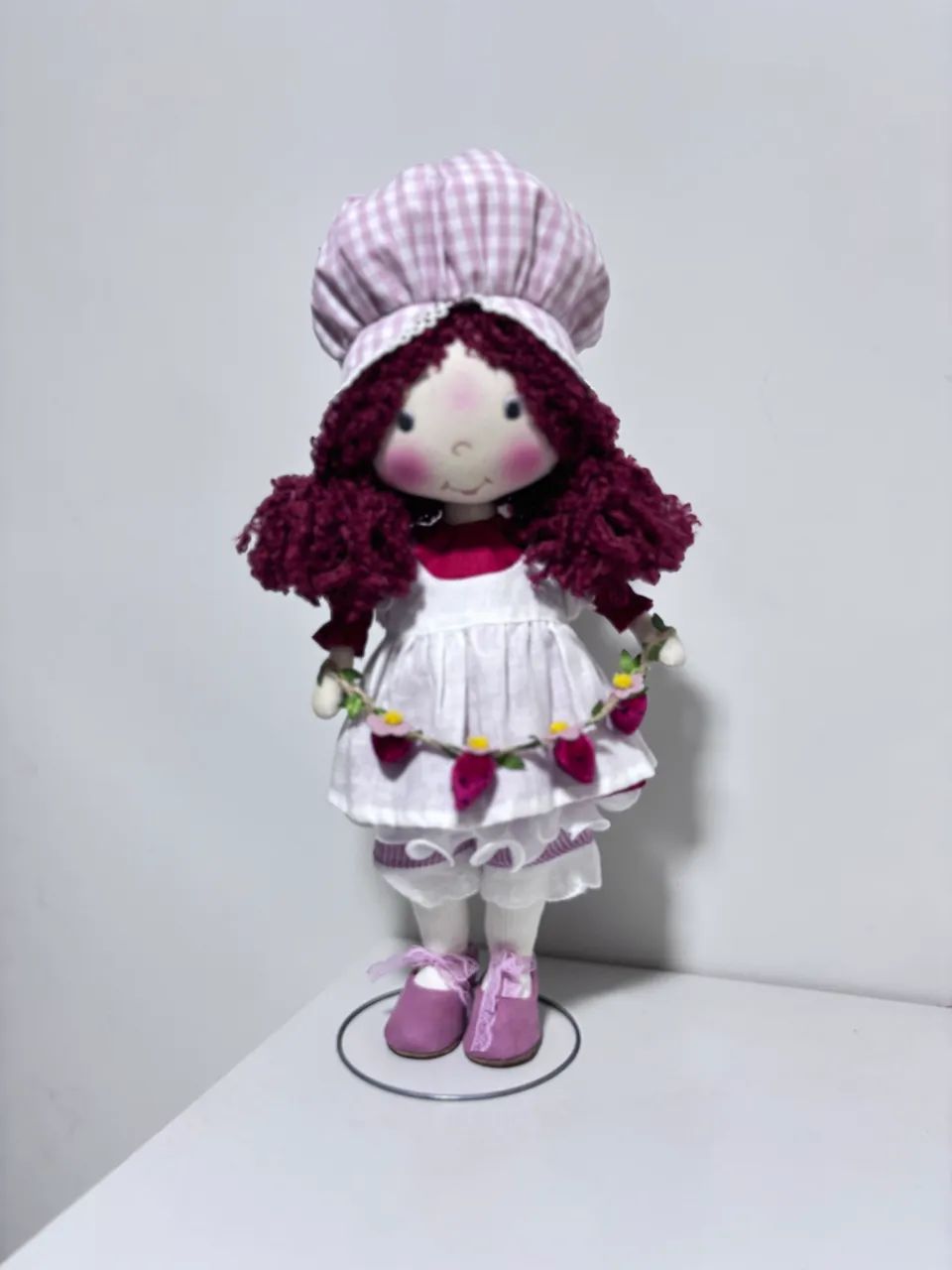 Boneca artesanal de pano  - Foto 4