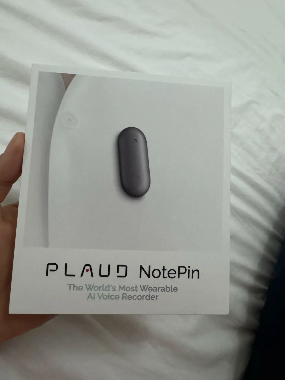 Plaud notePin na caixa 