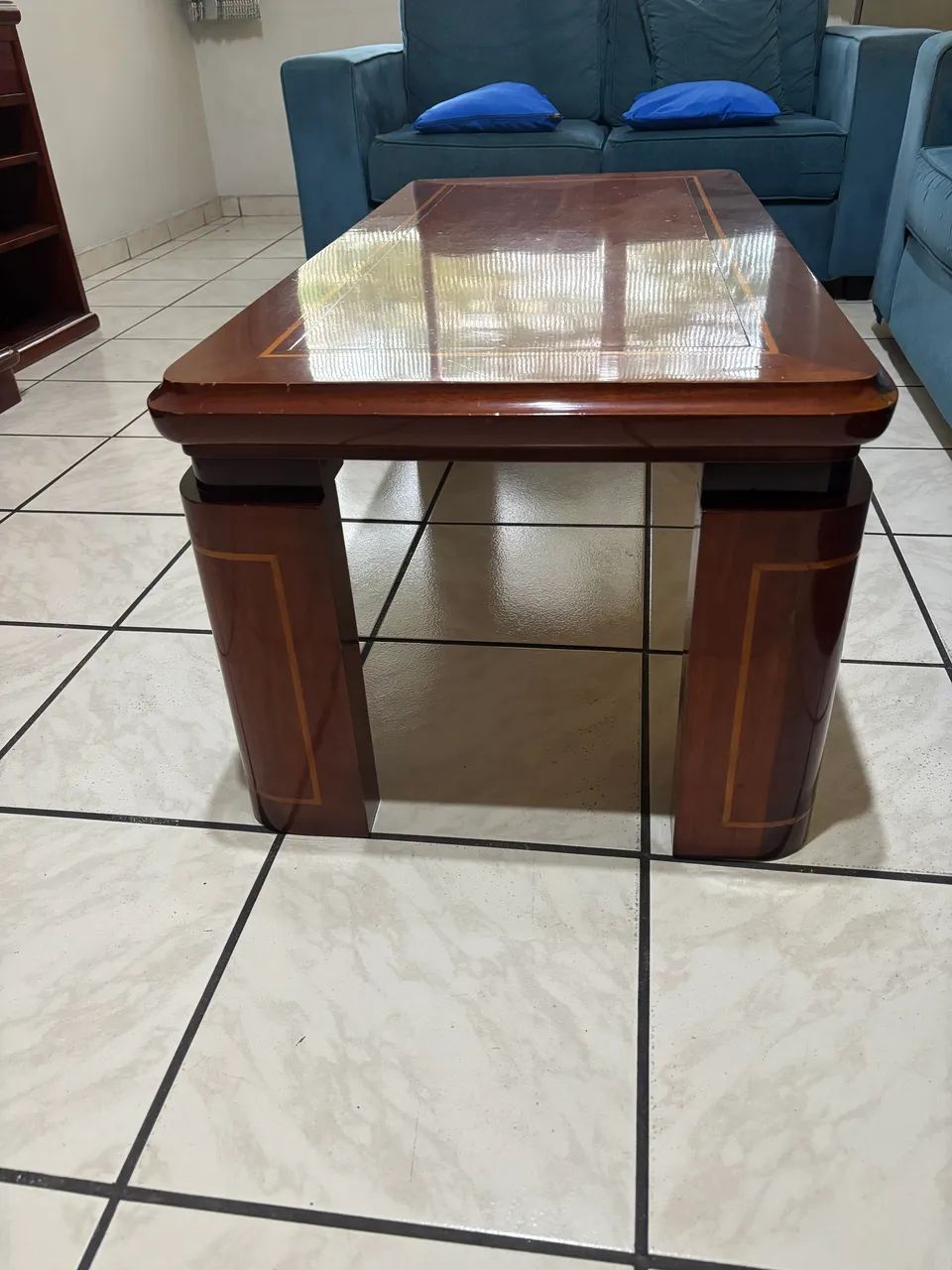 Conjunto de sala em mogno maciço  - Foto 3