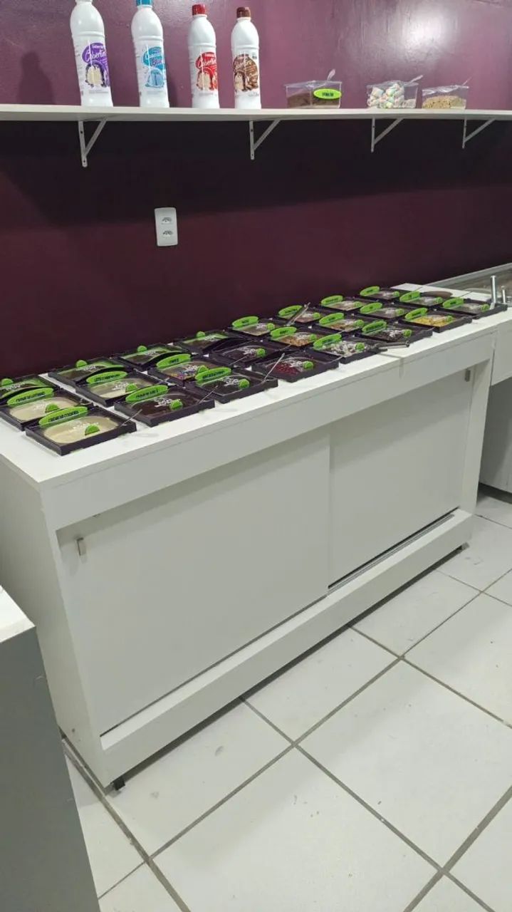 Balcão para loja de Açaí 
