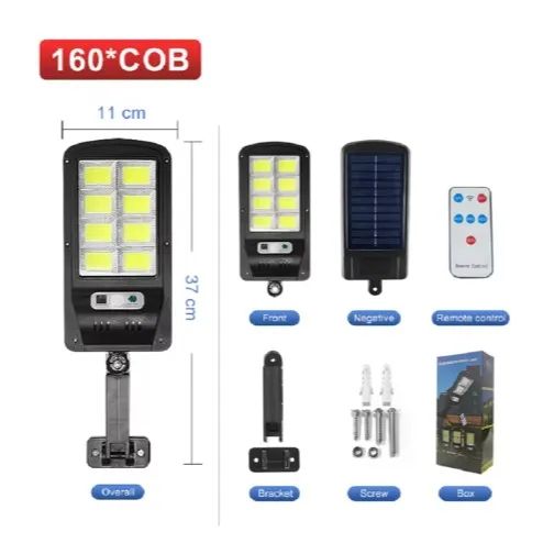 Luminária Solar LED 100W com Sensor de Presença - Foto 4