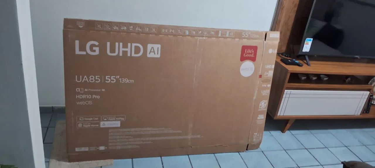 TV LG 55 polegadas, 2 meses de uso. - Foto 3