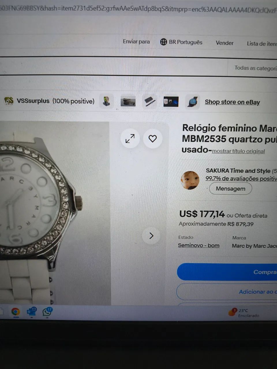 Relógio Marc by Marc Jacobs MBM2535 importado  - Foto 3