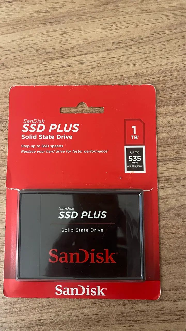 SSD 1TB SanDisk SSD PLUS NOVO LACRADO - Armazenamento - Socorro