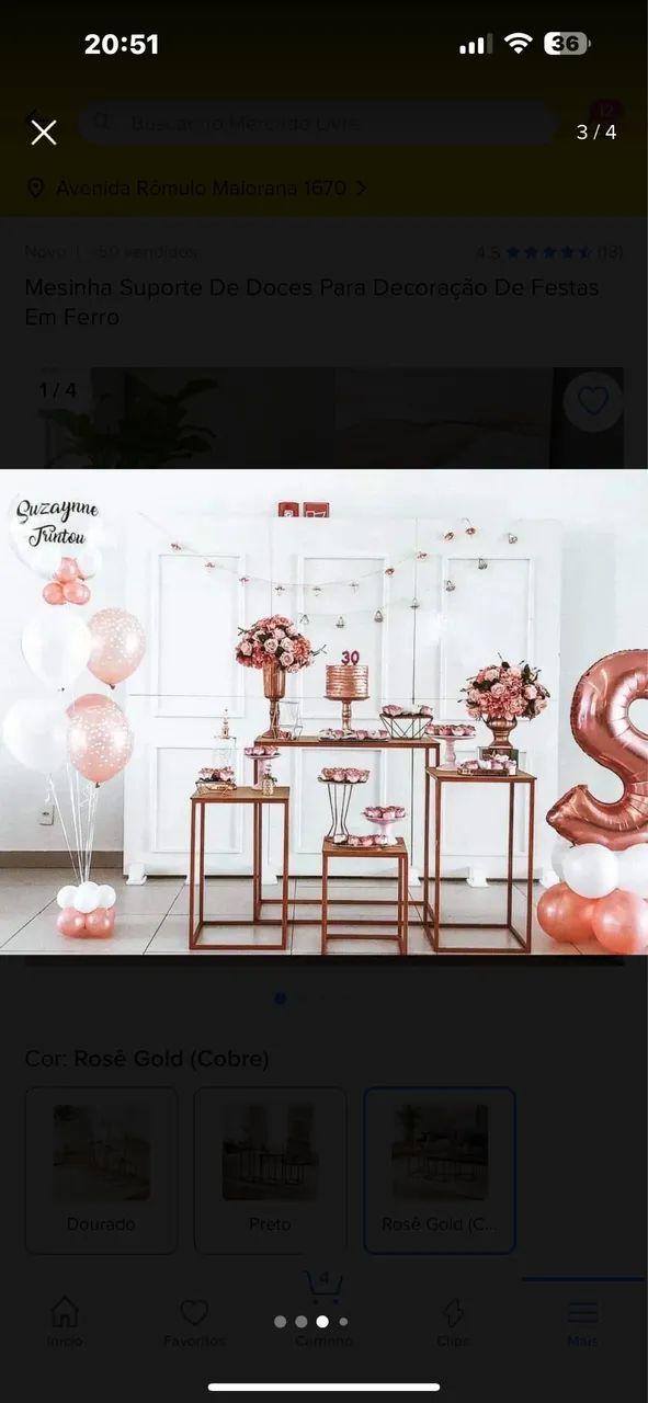  DECORAÇÃO VENDA POR R$ 350