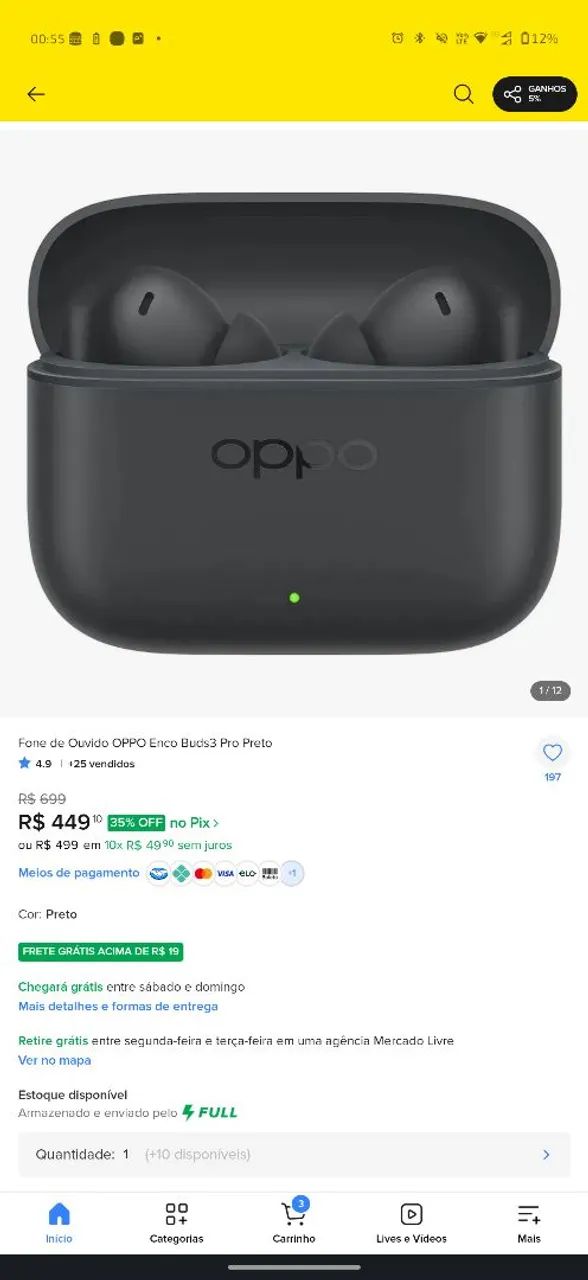 Fone Oppo Buds 3 pro - Foto 2