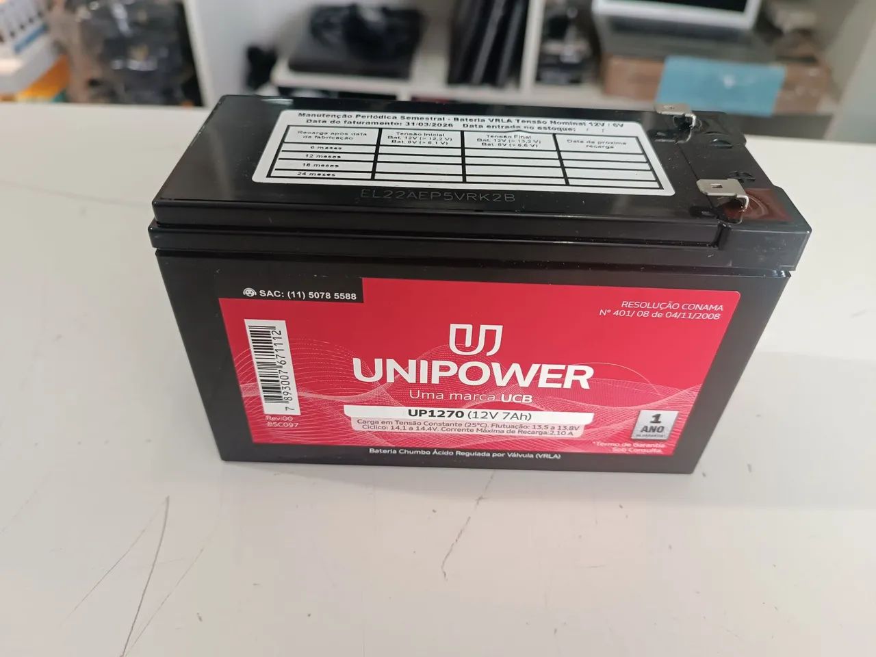 Bateria para Nobreak/central de alarme 