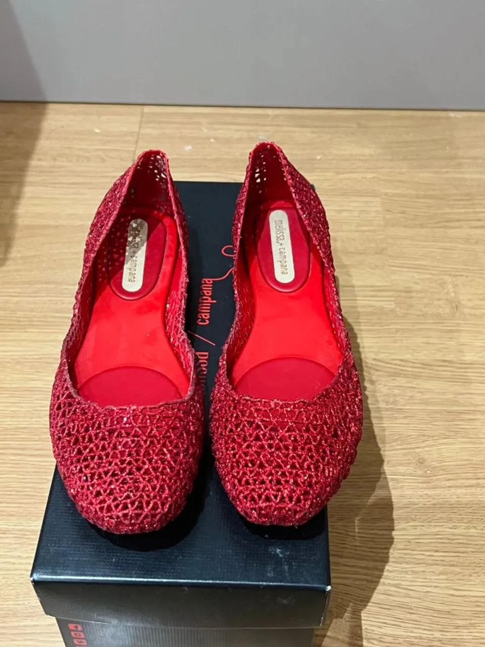 Melissa Campana Papel Vermelho glitter