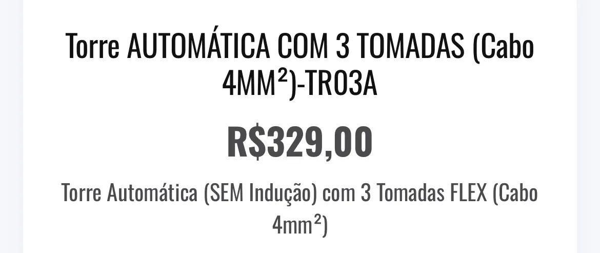 torre de tomadas automática sem indução com 3 tomadas, caixatomada - Foto 5