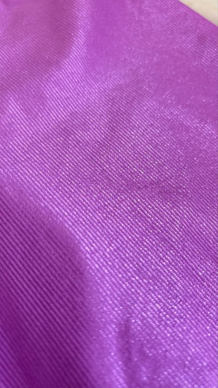 Calça legging lilás (canelado brilhoso) - Foto 2