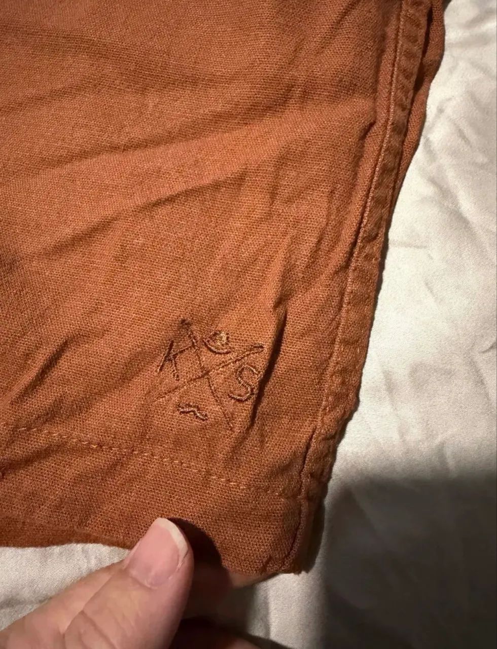 Short KS linho cor terroso tamanho G1 - Foto 4