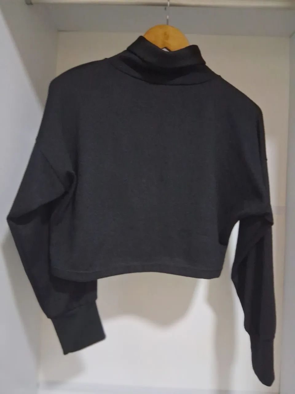 BLUSA LÃ CROPPED  GOLA ALTA - Foto 2