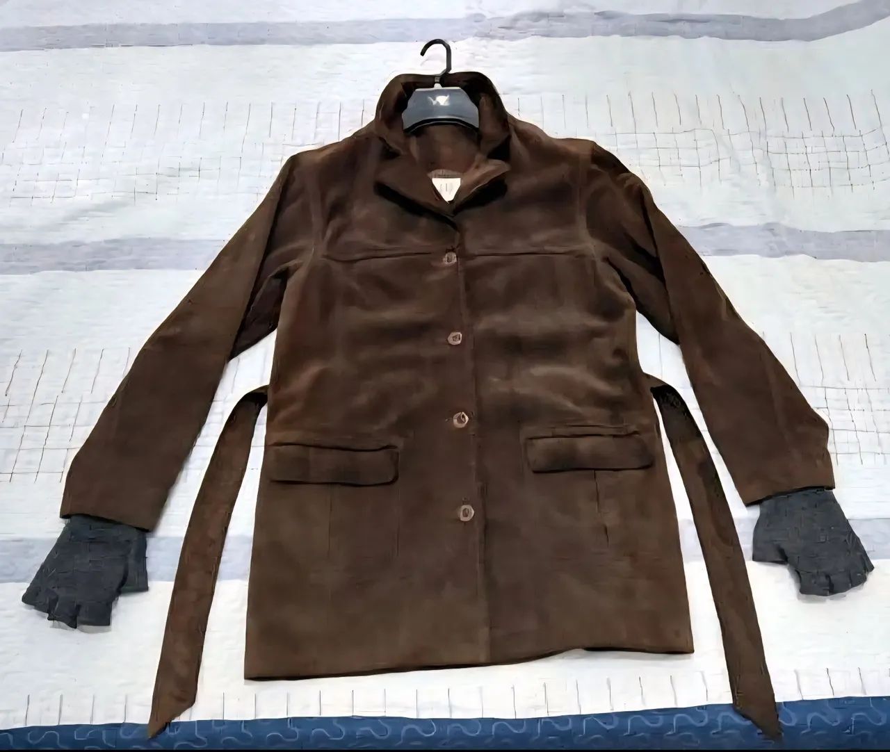 Jaqueta Casaco de couro vintage gap - Foto 3