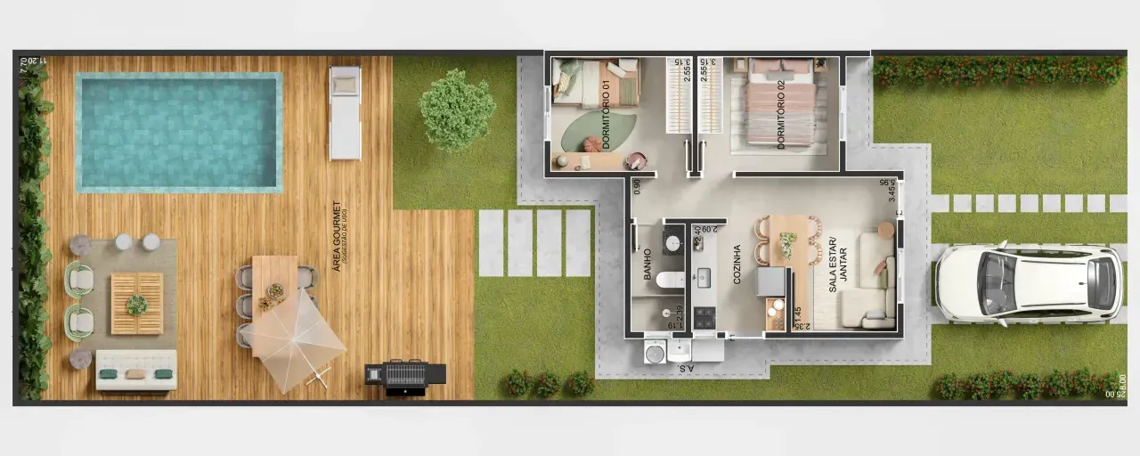 PLANTA 44m²