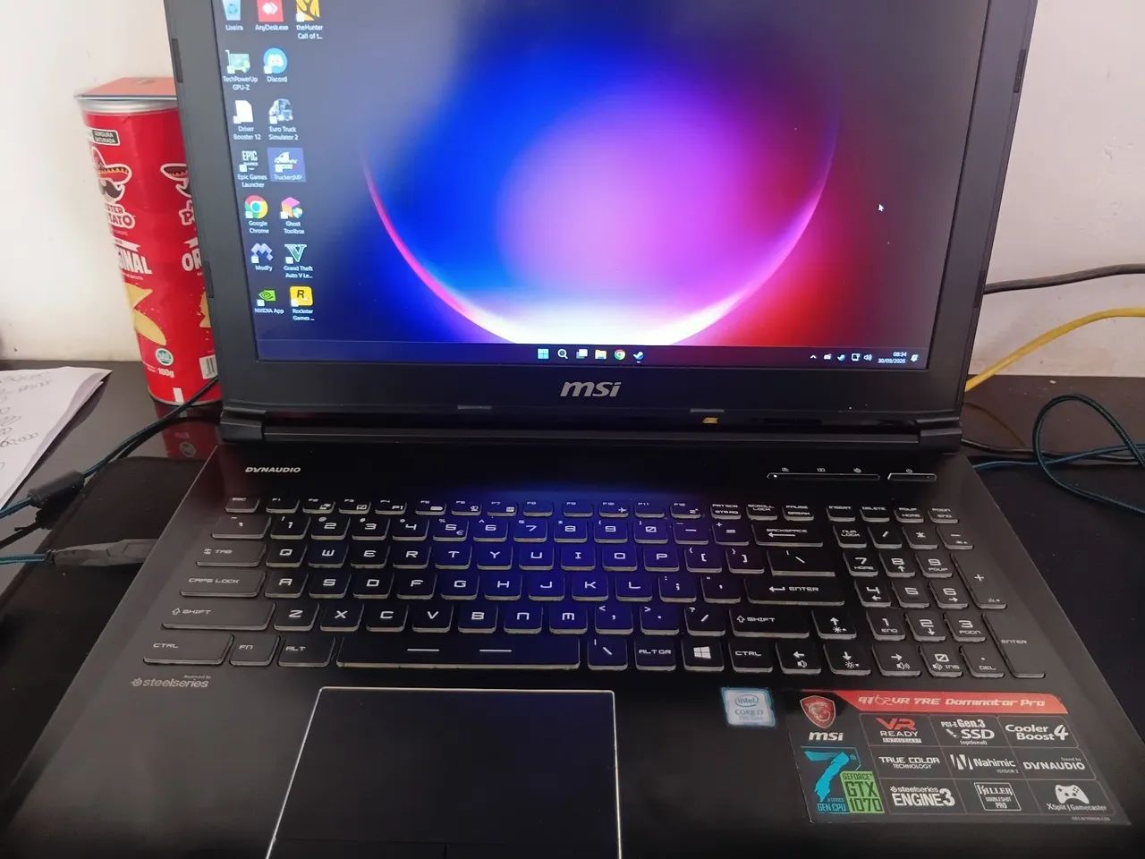 Vende-se Notebook gamer i7 de 7° MSI - Foto 3