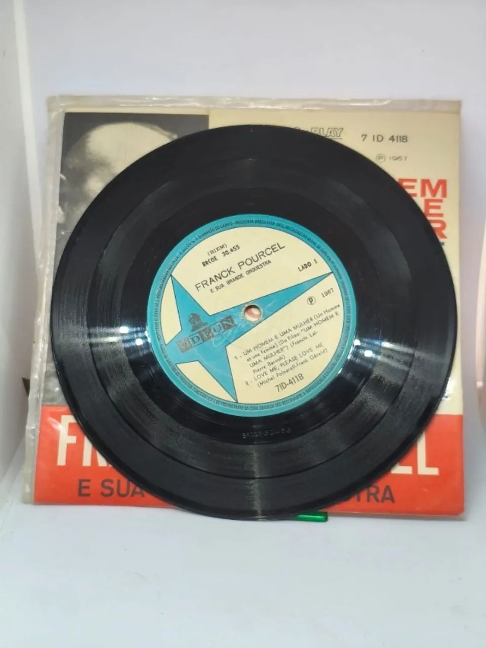 Vinil Compacto Franck Pourcel - Um Homem E Uma Mulher (1967) - Odeon - Foto 2