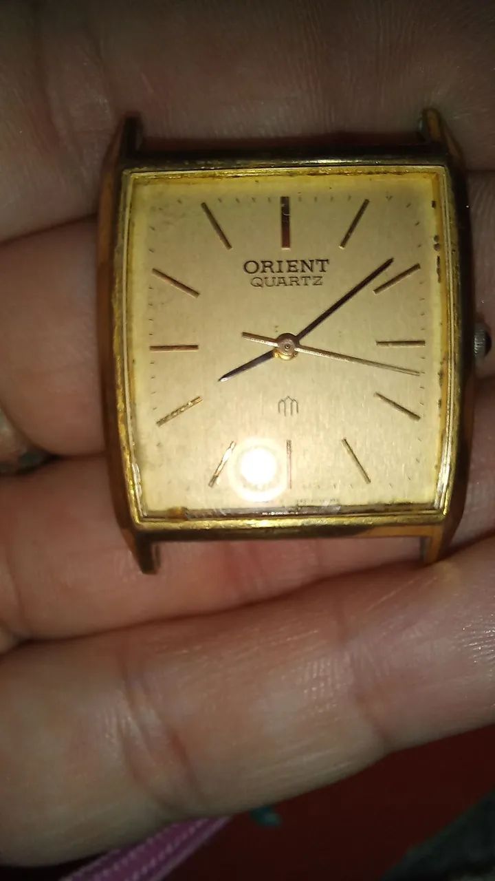 Relógio Orient Quartz Vintage - Banhado a Ouro (Ref. 1985403A