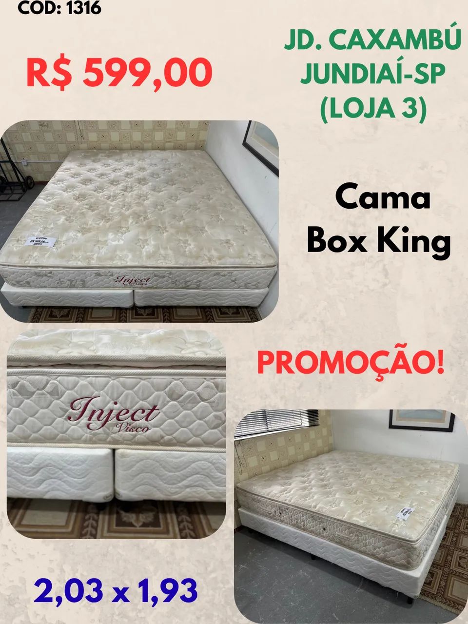 Cama Box King 