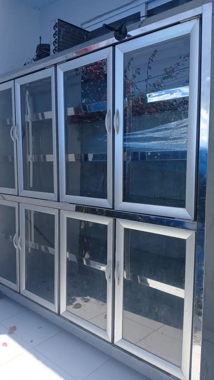Geladeira inox 8 portas