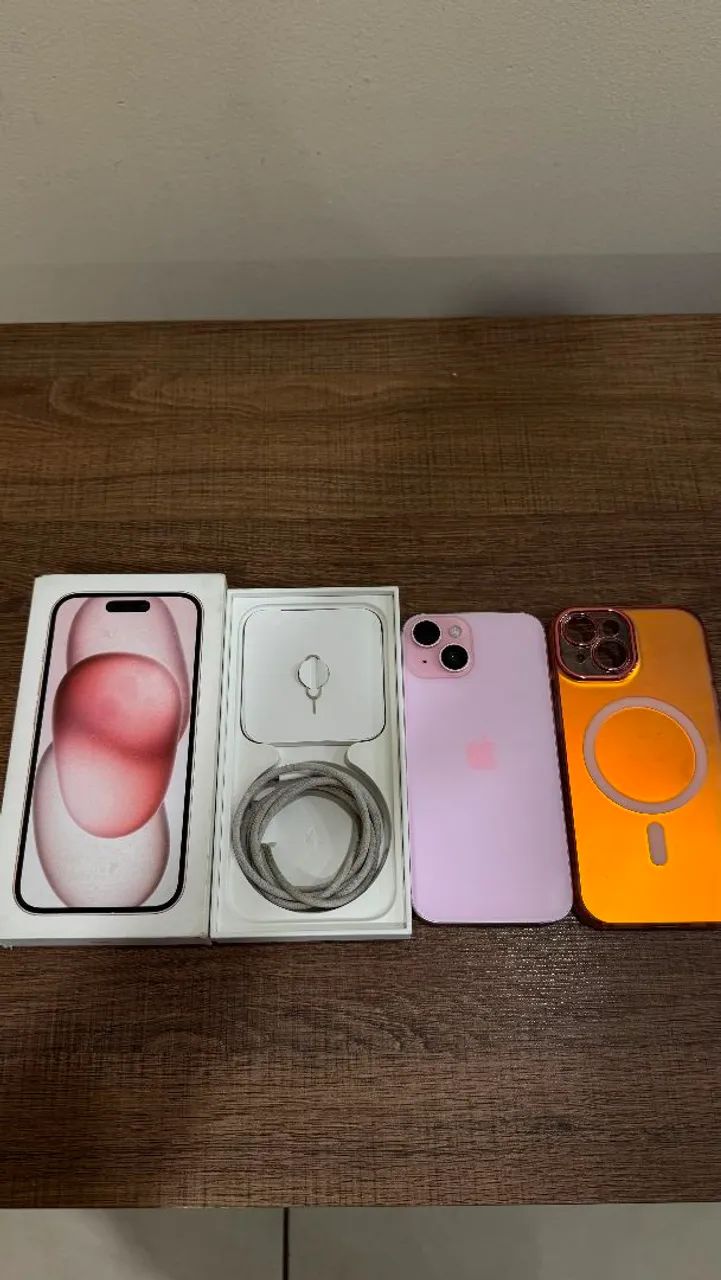 iPhone 15 128gb rosa - 99% saúde - Foto 2