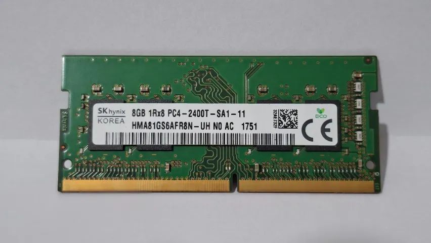 Memória RAM 8GB DDR4 2400MHz Notebook SK Hynix Original Dell