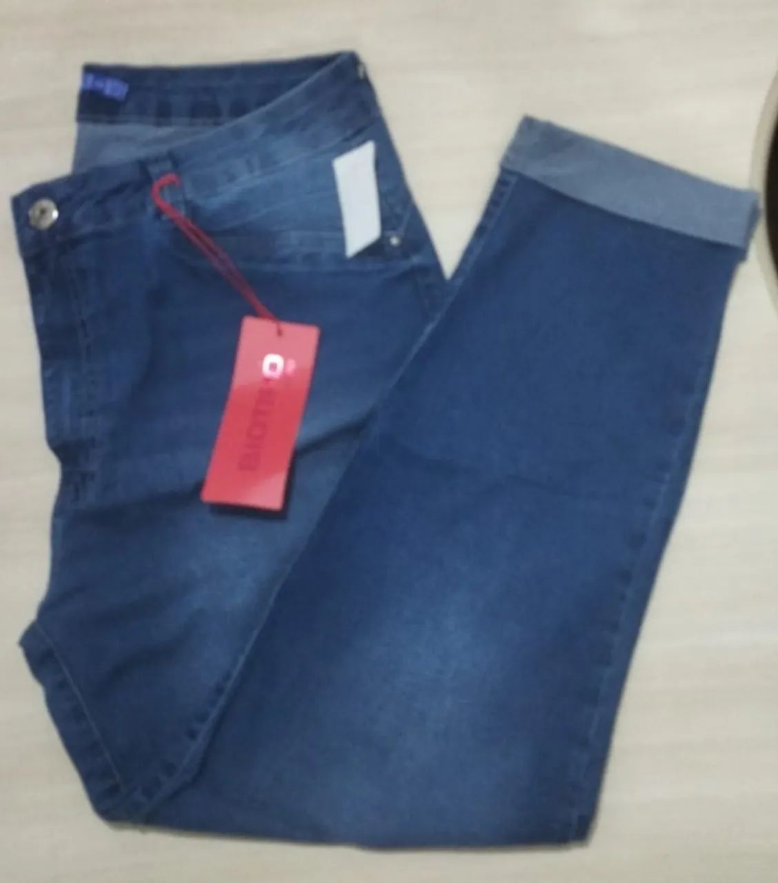 Calça Jeans Feminina Plus Size Biotipo Tam. 52 - Foto 2