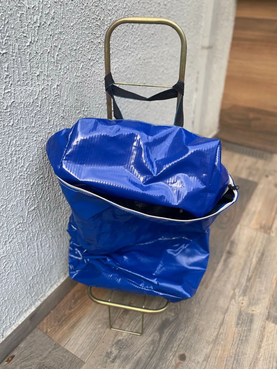 Carrinho de compras com bolsa lonada  - Foto 2
