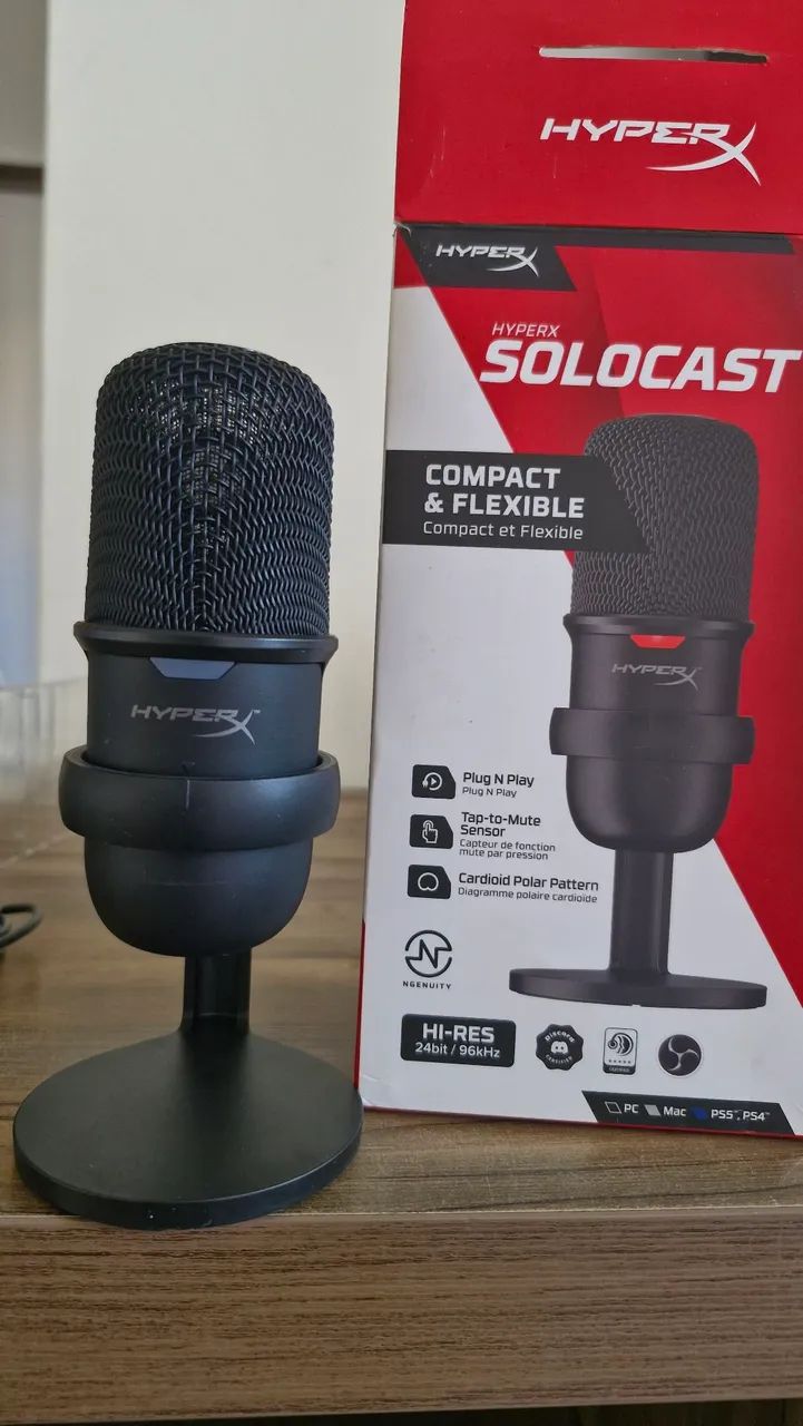 Microfone solocast hiperx
