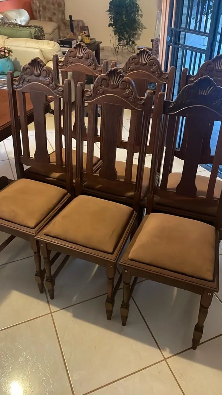6 Cadeiras (Madeira - Sucupira) Original 