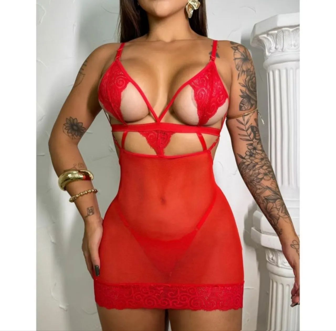 Lingerie regulável sexy 