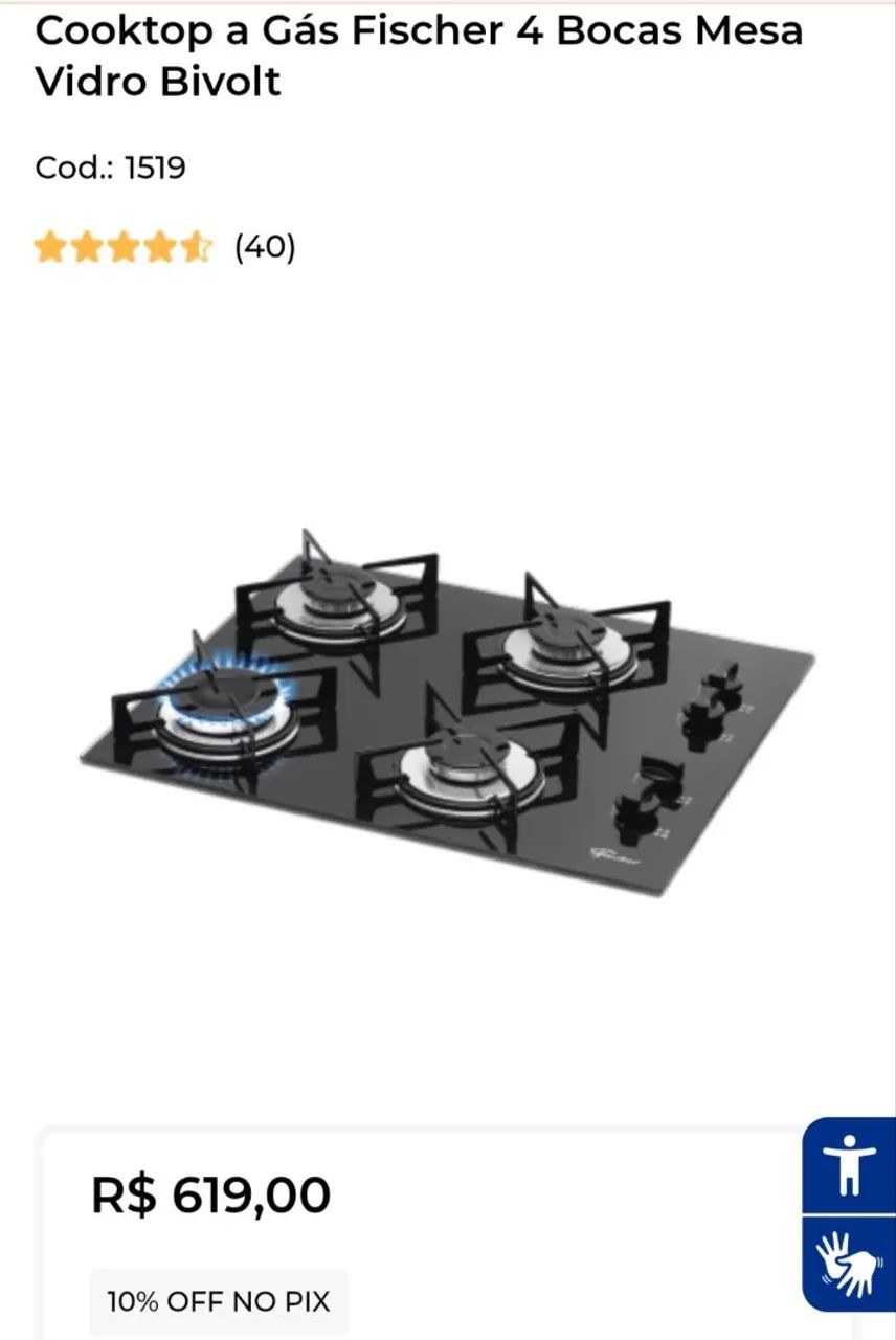 Fogão Cooktop  - Foto 4