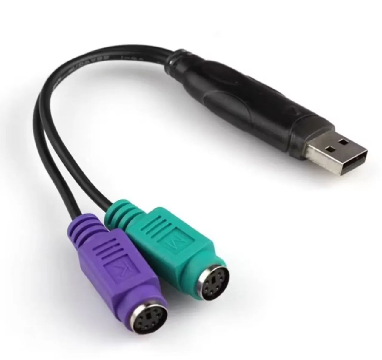Cabo Adaptador USB para PS 2 Teclado e mouse - Foto 2