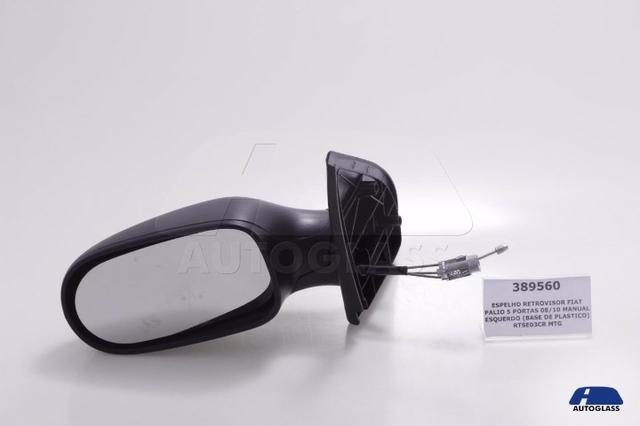 Retrovisor Externo Fiat Palio 08/10 3P Elétrico Direito Preto (Bp/Lco)