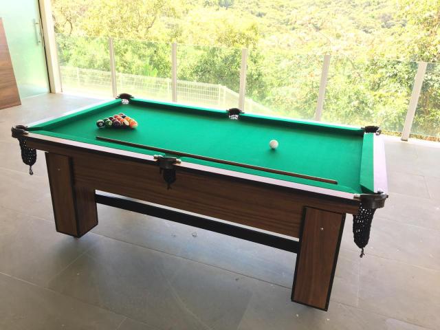 Mesa de Bilhar Cor Imbuia Tecido Verde Tx 4 Pés Modelo FAP4321 - Foto 6
