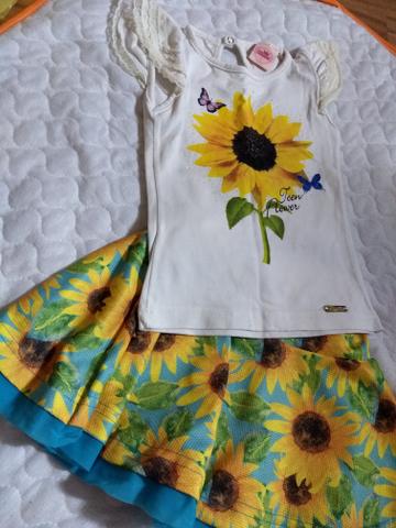 Calçados menina Tam 22/23 e roupas verão Tam 3 - Foto 6