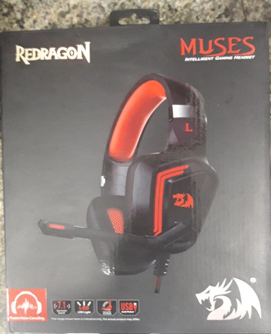 headset gamer redragon muses usb 7.1