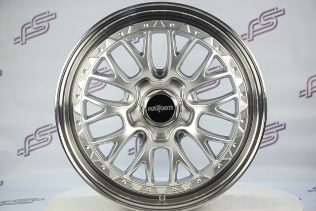 Rodas Rotiform LS-R Prata Borda Diamantada 5x112 - 19x8,5 aro 19 tala 8,5 - Foto 5
