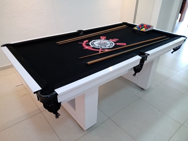 Mesa de bilhar Modelo pé em U 