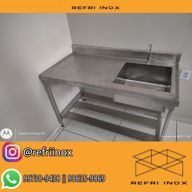 Coifa inox poa inox mesa de inox  - Foto 3