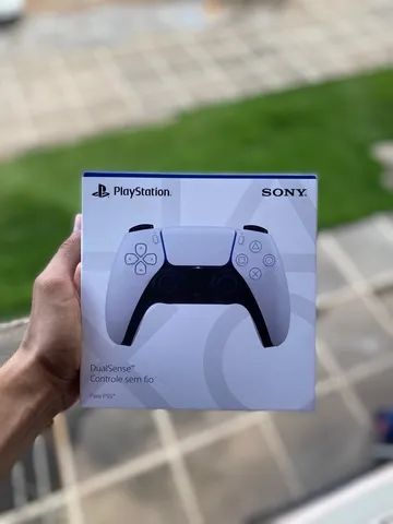 Controle de PlayStation PS5 Dual Sense Sem Fio Sony Branco - Tvlar