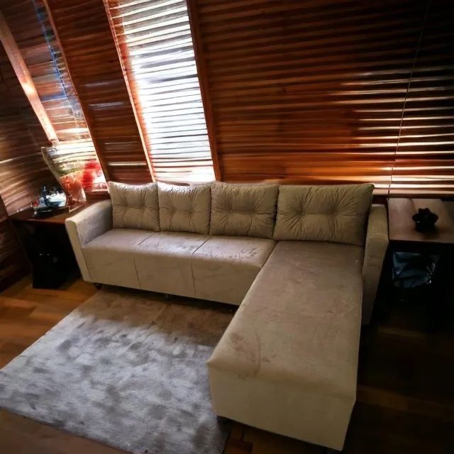 SOFÁ com CHAISE ESPECIAL (Grande) 4 LUGARES e 1 cama Casal Entrega Rápida!! - Foto 2