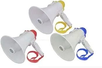 Megafone Portátil Profissional Recarregável Com Sirene Musical E Gravador Bivolt - Coimbra - Foto 2